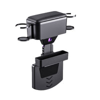 Adjustable Car Armrest Box Storage Organizer with Seat Gap Tray