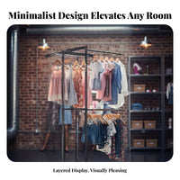 Freestanding Multi-limb Display Stand sturdy Construction Adjustable 4-limb Rack SpaceSaving retail outlet apparatus Easy Assembly for Retailers, Boutique Owners, Showroom, Market Stall