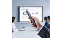 Wireless Presentation Device with Laser Pointer Portable Presentation Device with Laser Pointer Slim Pen Speaker Compact for Teachers, Presenters, Speakers, Classroom