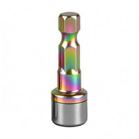 Hex Shank Socket Adapter Ball-Lock Hex to Socket Adapter Drive Converter Coated Finish