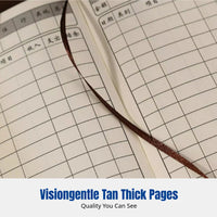 A6 Account Book, Portable Notebook, Daily Expense & Income Ledger, Financial Log, Business & Home, Multi-Color, Vintage Design