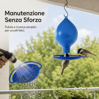 Outdoor Hanging Bird Feeder Water Dispenser with Hook for Small Birds