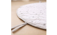 Infant Play Mat Round Baby Floor Mat Quilted Playmat Soft Lightweight for Infants, Nursery, Playroom