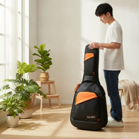 Waterproof Guitar Bag with Backpack Straps Shock-Resistant Guitar Gig Bag with Pocket Soft-Sided Reinforced for Guitarists, Students, Travelers, Commuting