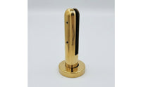 Glass Clamp 304 Stainless Steel Glass Clamp with Black Insert Cylindrical Hardware for Stair Railings