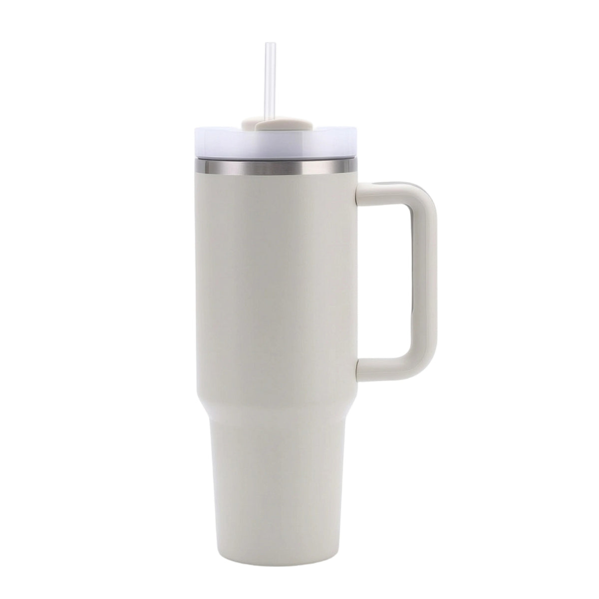Insulated Tumbler with Handle Large Capacity Tumbler with Handle Portable Vessel for Commuters, Road Trips