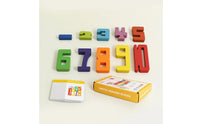 Three-Dimensional Number Stacking Toy Educational Wooden Number Blocks Painted Counting Blocks for Preschool, Classroom