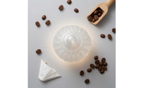Translucent Pour-over Cone Filter Paper Presser 3D Printed Pour over Filter Press PETG Drink Accessory Frosted