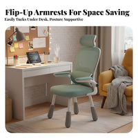 Lumbar spine reinforcement Adjustable Ergonomic kids' Chair Split spine supportrest Study Seat weight-activated automaticsecureing casters adolescent Furniture With Armrests for Students, Teenagers, Children, School, Home, Bedroom