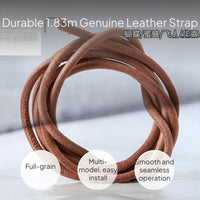 Genuine Leather Sewing Machine Belt for Vintage Pedal
