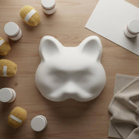 PVC Plastic Mask Easy to Paint Blank White Mask DIY Project for Crafters, Adults