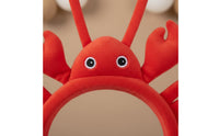 Cute Crustacean Headband Photo Prop Soft Toy Crustacean Hair Band Funny Crab Costume Headband for Party, Stage