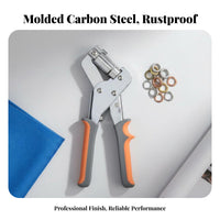 Portable Tarpaulin Eyelet Setter Long-Lasting Steel Body Manual Grommet Press Ergonomic Design for Sign Creator S, Workshop, Home Repair