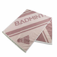 Cotton Sports Towel, Jacquard Weave, Quick Dry, Absorbent, Extended, Gym Essential, Badminton Theme, Customizable, Wholesale