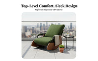 Space-Saving Adjustable Recliner Rocker Ergonomic Design Rocking Chair Easy Assembly Single Seating Armrest Storage for Readers, Homeowners, Bedroom, Balcony, Relaxation, Reading