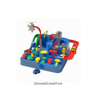 With Ramp Multi-Level Car Playset Interactive Toy Car Track Set Bright Colors Road Track Playset Plastic for Children