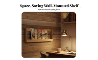 Wall-Mounted Book Ledge Multi-Functional Wall-Mounted Magazine Sling for Renters