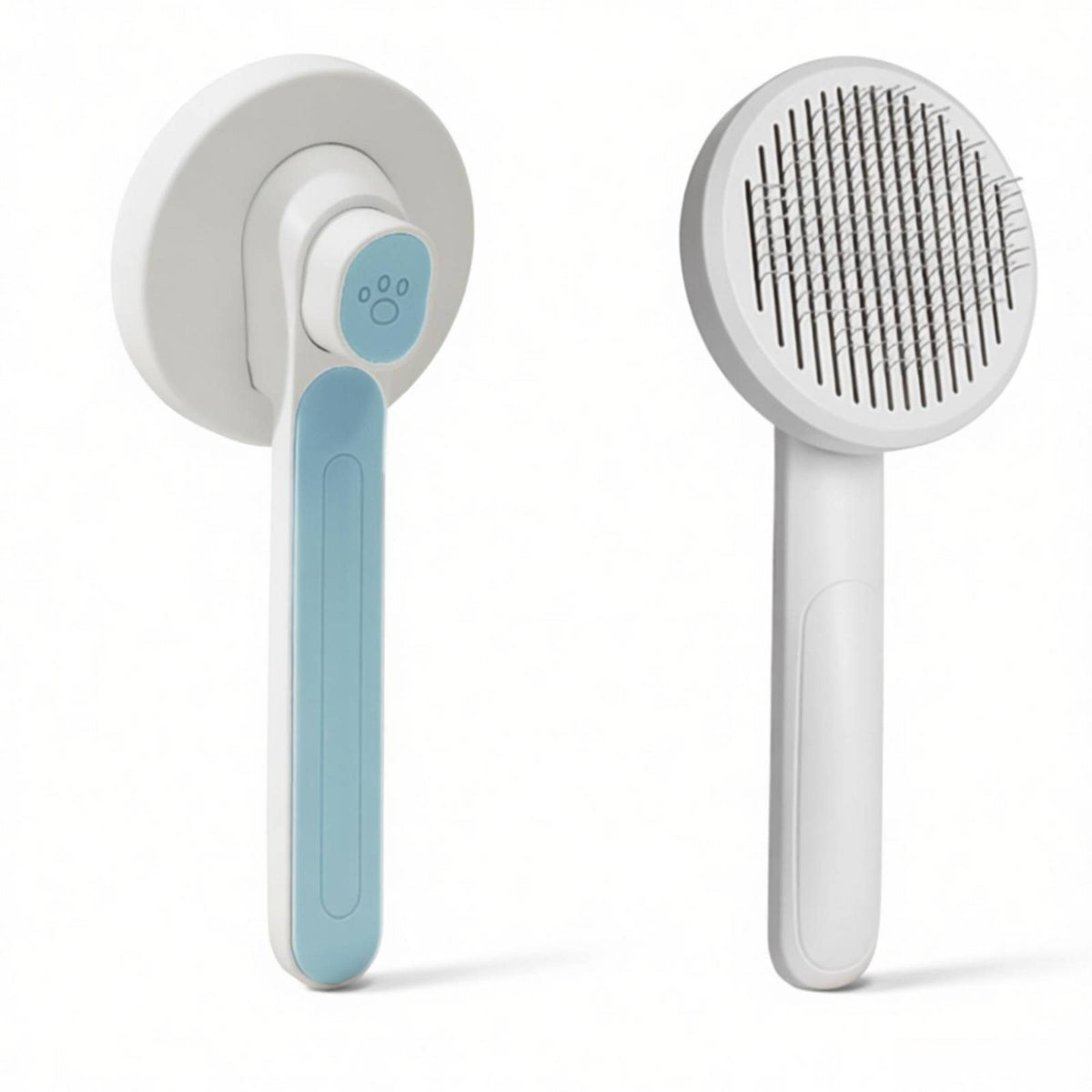 Easy to Clean Dog and Feline Deshedding Brush Deep Hair Removal Self Cleaning Slicker Brush Skin-Friendly Pet Hair Remover Comb