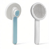 Easy to Clean Dog and Feline Deshedding Brush Deep Hair Removal Self Cleaning Slicker Brush Skin-Friendly Pet Hair Remover Comb