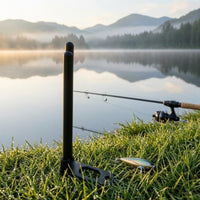 Knurled Texture Fishing Alarm Bracket Matte Finish Rod Alarm Mount