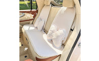 Car Cushion Beige Bow-Shaped Cushion Soft for Drivers, Commuters
