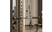 Lat Pulldown Bar Textured Straight Bar with Rubber Grips Heavy-Duty Gym Equipment for Weightlifters