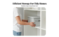 Textile Storage Box with Lid Large Capacity Foldable Clothes Organizer Dust-Resistant Clothes Storage Container for Homeowners, Bedroom, Under Bed