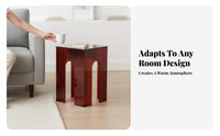 Modern Minimalist Wavy Pedestal Side Table Space-Saving Indoor Furniture Multi-Purpose Small Stool Creative Sculptural Design for Apartment Dwellers, Interior Designers, Living Room, Bedroom, Entryway, Balcony