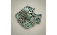 Wall Sculpture Sculptural Head Sculpture Decorative Wall Plaque for Studio