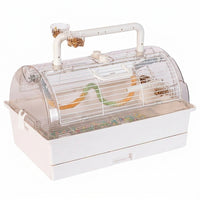 Portable Bird Carrier Handheld Bird Cage, Foldable Small Bird Cage for Parrots, Waterproof Box with upper front Opening for Cockatiels