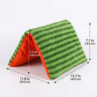 Foldable Pet Tunnel Small Animal Tunnel, Flannel Small Animal Hideaway for Guinea Pigs and Hamsters, Crinkle Enrichment with Fringe Trim, 30x40cm