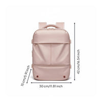 Vacuum Travel Backpack Multi Compartment Expandable Travel Backpack Organized Pockets for Women, Commute