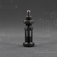 High Hardness Indexing Plunger Heavy-Duty Quick Release Indexing Fastener Clear Threads Knob Plunger with Locking Nut Smooth Finish