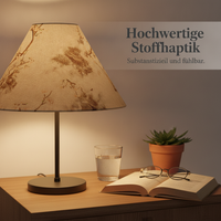 Linen Fabric Lampshade for E27 Table and Floor Lamps, Vintage Style DIY Replacement