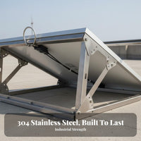 Easy Installation Solar Panel Mounting Bracket Weather Resistant Adjustable Solar Panel Mount Widely Compatible Stainless Steel PV Bracket Kit Heavy-Duty Construction for DIY Enthusiasts, RV Owners, Homeowners, Walls, Balcony, Balconies, Ground