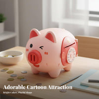 Electronic Piggy Bank Large Capacity Cartoon Pig Bank Birthday Gift Password Savings Box for Kids, Girls
