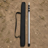 Telescopic Aluminum Alloy Awning Pole 2.3m Adjustable 3-Section Tent Door Extension Portable Support Rod