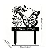 Butterfly Flower Stake Sturdy Floral Butterfly Garden Stake Waterproof Outdoor Yard Decorations