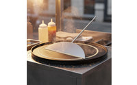 Stainless Steel Batter Spreader Easy Turning Chinese Pancake Crepe Spreader and Set for Street Food Vendors, Home Cooks