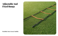 Multi-Functional Agility Ladder Easy Setup Speed Ladder Portable with Storage Bag Sports Equipment Sturdy Construction for Children, Athletes, Coaches, Outdoor, Gym
