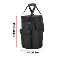 600D Oxford Cloth Propane Tank Bag Carry Handle Propane Cylinder Cover Shoulder Strap Fuel Cylinder Storage Bag Side Pockets