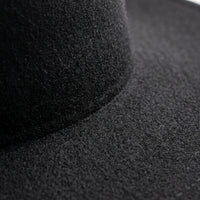 Women's Wide Brim Fedora Hat with Flat Crown for Vintage Elegance, Wool Blend Felt for Autumn Winter Cold Weather