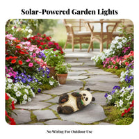 Waterproof Solar Panda Light Ambient Lighting Panda Garden Light Automatic On/deactivate for Patio, Pathway