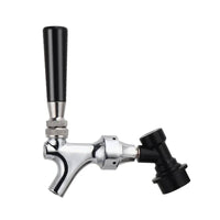 Threaded Keg Beer Faucet Polished Keg Tap with Lever Handle Compact Beer Faucet with Handle Long-Lasting for Kegerators