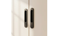 Recessed Pull with Finger Grip Space Saving Recessed Finger Flush Pull Smooth Sliding Door Handle for Wardrobes
