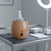 Easy to Use Single Bottle Oil Warmer Compact Design Constant Temperature Oil Warmer Indicator Light Spa Accessory 360° Fast Heating for Professionals