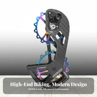 Rear Derailleur Pulley Kit High-Performance Rear Derailleur Pulley Cycling Guide Wheel System Lightweight Design for Cyclists