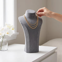 Mannequin Bust Necklace Display Stand for Jewelry Store Window