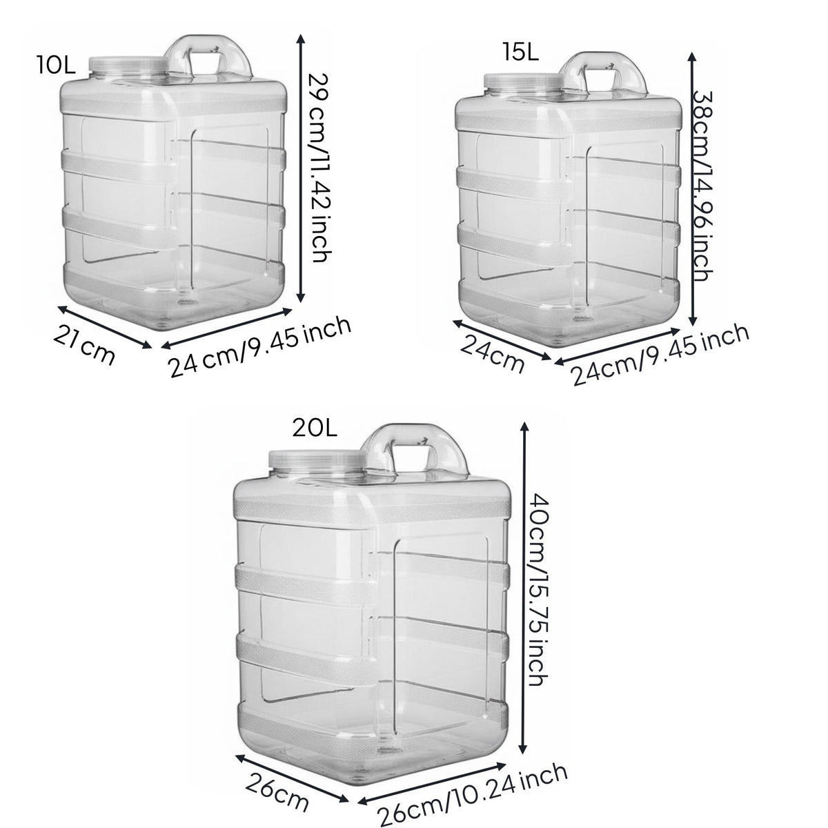 Food-Grade Material Water Dispenser Bottle Leak-Proof Portable Water Storage Container Long-Lasting for Families, Home, Office