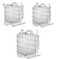 Food-Grade Material Water Dispenser Bottle Leak-Proof Portable Water Storage Container Long-Lasting for Families, Home, Office
